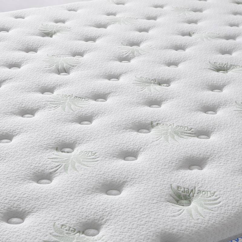 Cashmere kitted fabric king queen size pocket spring hotel mattress manufacture