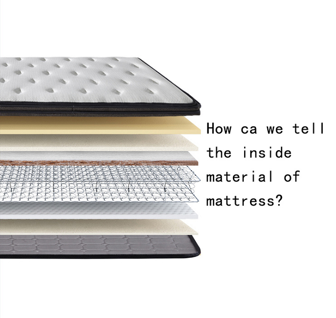 How can we tell the inside material of mattress