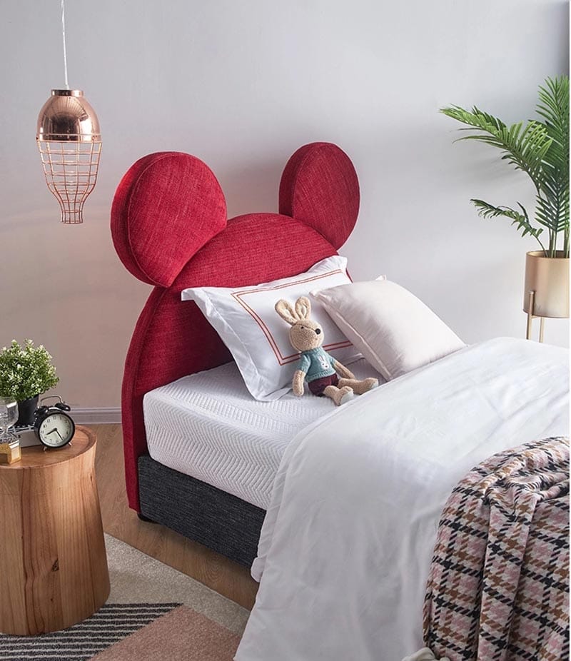 Mickey Mouse double wood storage bed room furniture kids bed with price