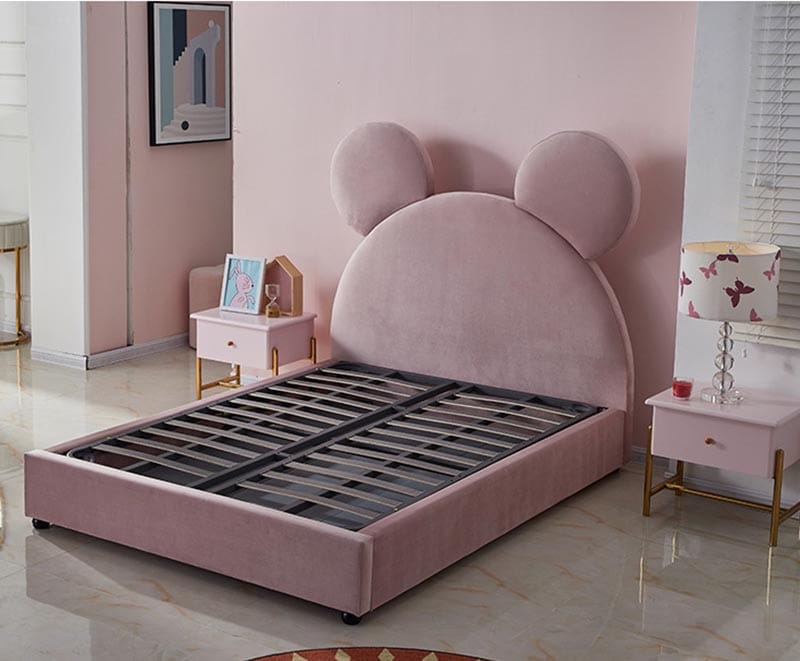 Mickey Mouse double wood storage bed room furniture kids bed with price