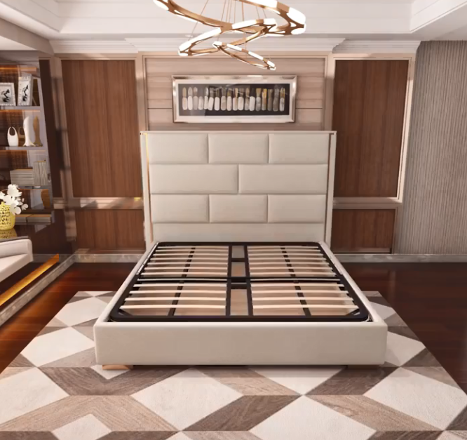 3D luxury beds model show how do we produce luxury beds 