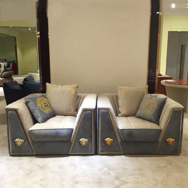 2020 latest italian fabric luxury living room furniture sofa set 