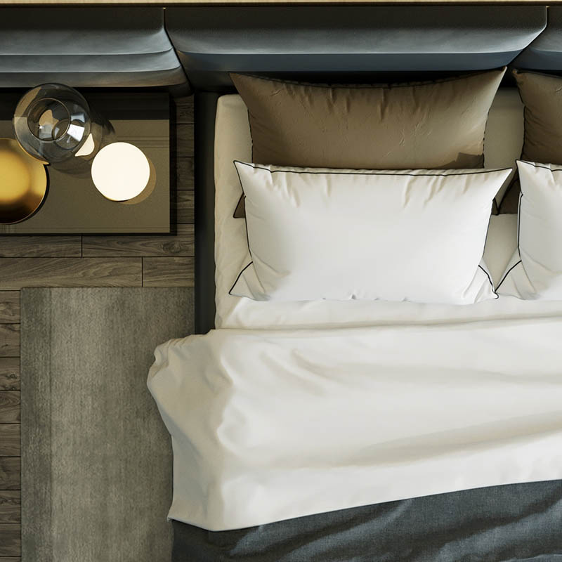 Luxury hotel super king size upholstered bed for bedroom furniture 