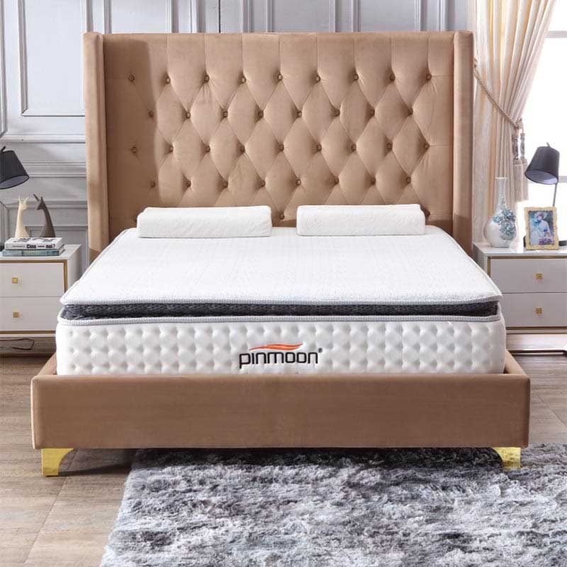 Elegant tufted button bed