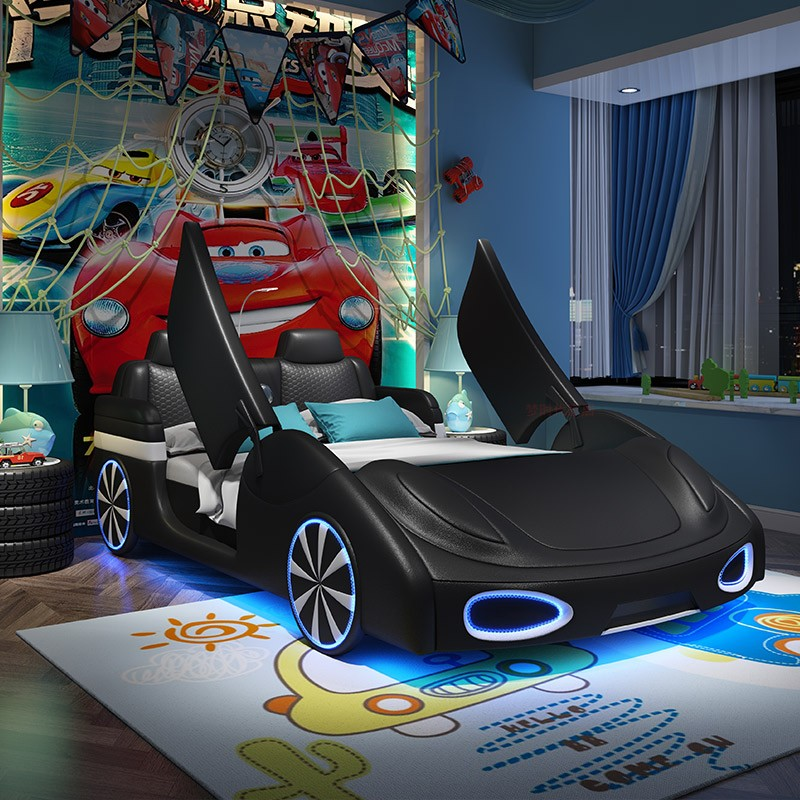 Children bedroom furniture kids twin car beds for boy