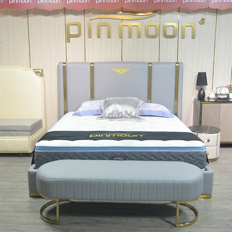 Cheap price luxury leather beds with bentley logo