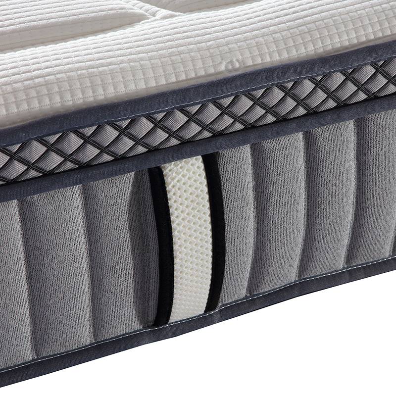 Pinmoon brand cashmere cotton fabric high density foam 7 zone spring mattress