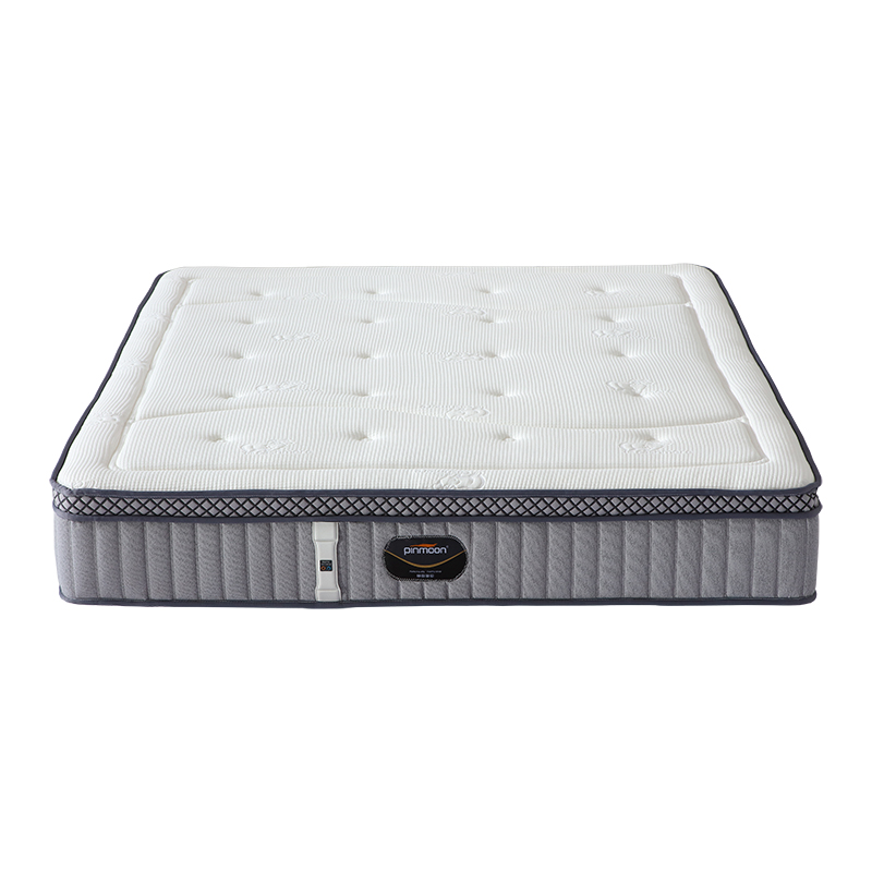 Pinmoon brand cashmere cotton fabric high density foam 7 zone spring mattress