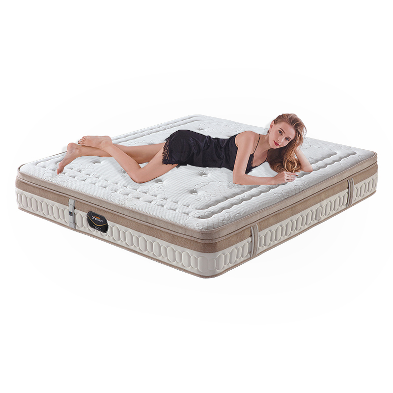  Kitted fabric convoluted foam pocket spring mattress 2021