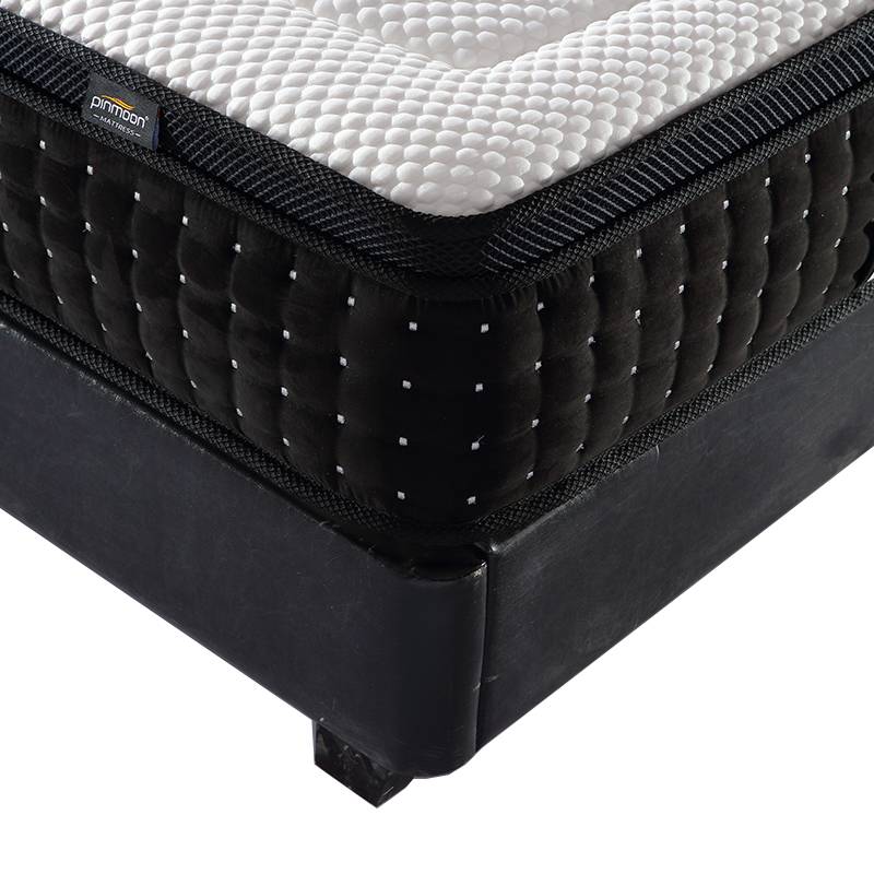 100% latex memory foam 7 zone pocket spring box anti bacteria ice silk mattress 