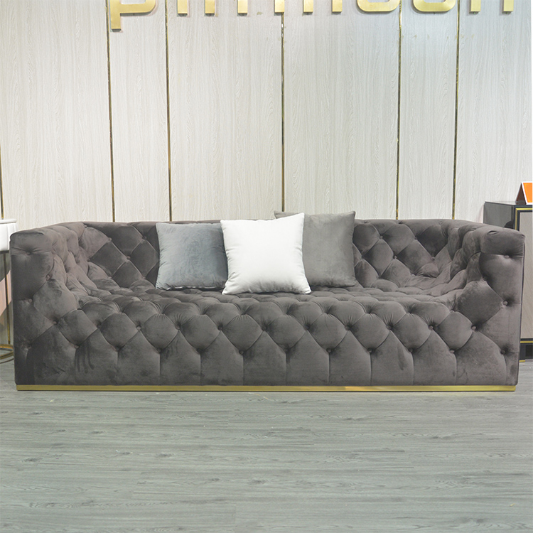 relaxing lazy couch living room velvet sofa tufted loveseat sofa set furniture