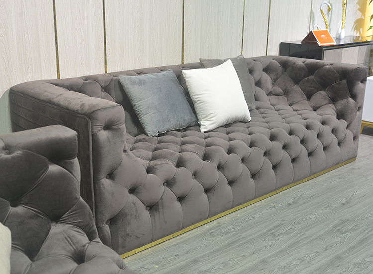 relaxing lazy couch living room velvet sofa tufted loveseat sofa set furniture