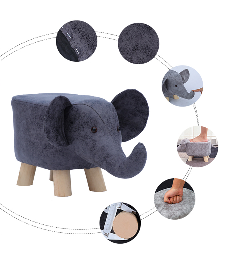 Chair Gifts Animal Ottoman Footrest Stool Kids Footstool Elephant Stool 