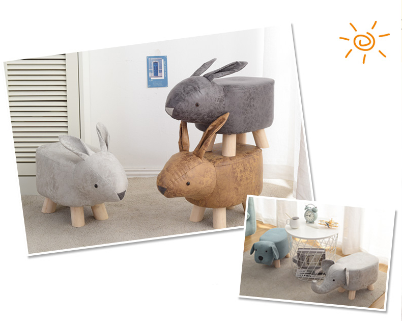  animal series ottoman stool for kids 