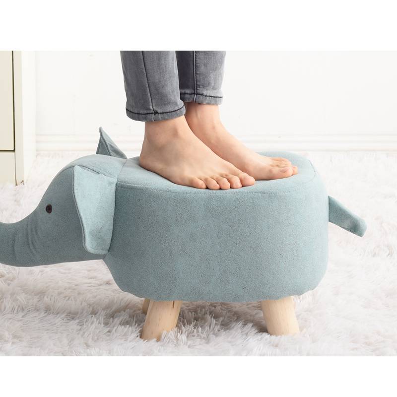 Modern design animal series ottoman stool for kids and children