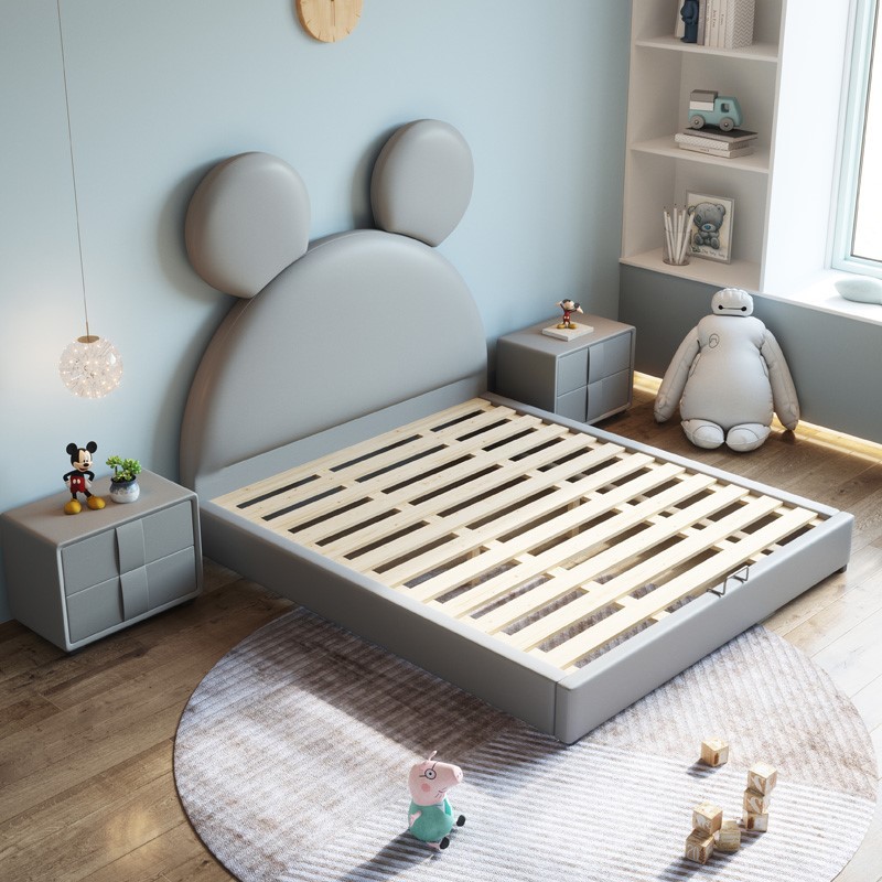 Micky Mouse princess children beds solid wood frame kids bedroom furniture sets
