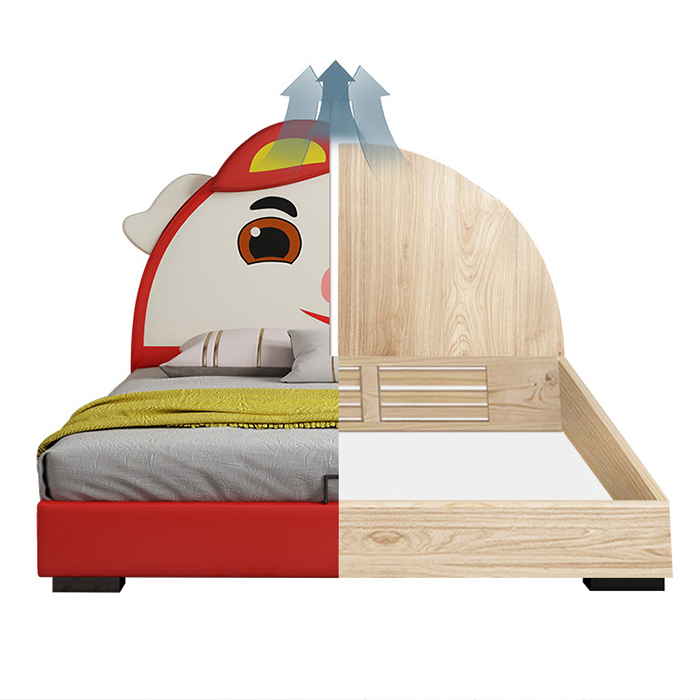 Pig children wooden storage divan kids beds