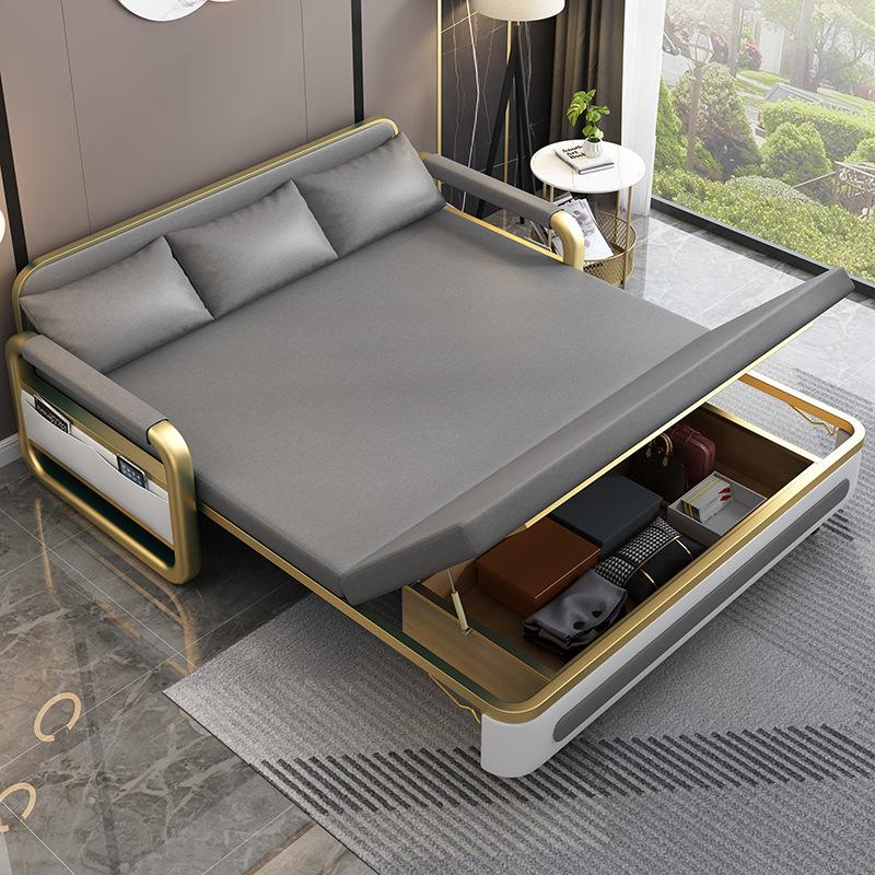 Pull out modern single living room small convertible sofa cum bed folding