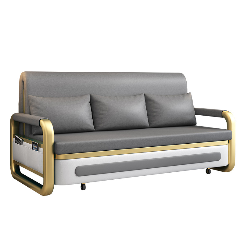 Pull out modern single living room small convertible sofa cum bed folding