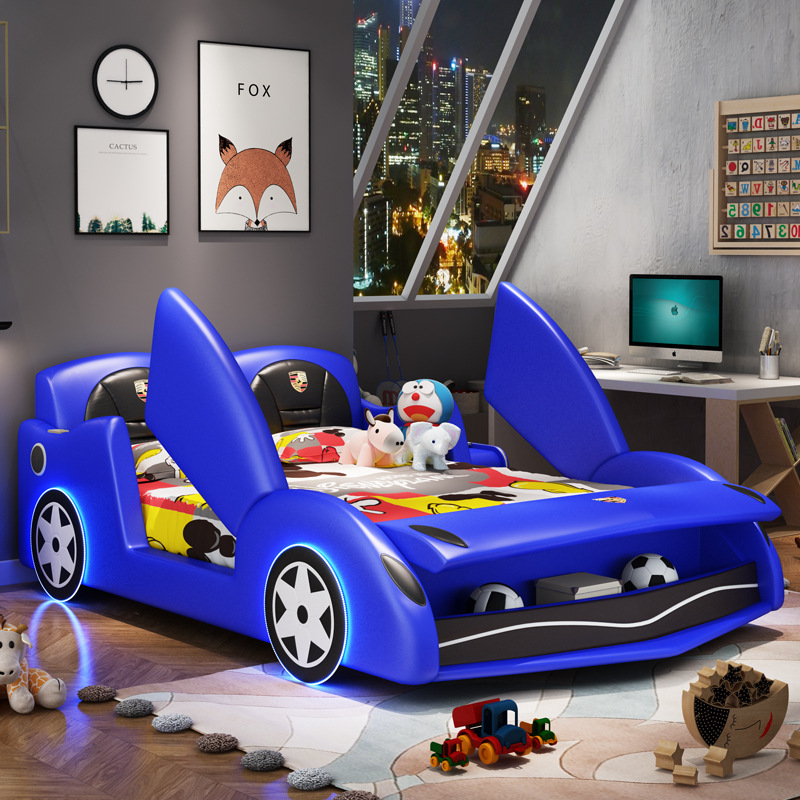 Modern princess kids' beds furniture kids twin car shape bed for kids boy 