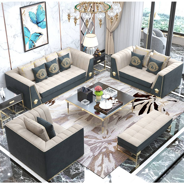 Medusa modern living room comfort fashionable luxury sofa sets for home furniture