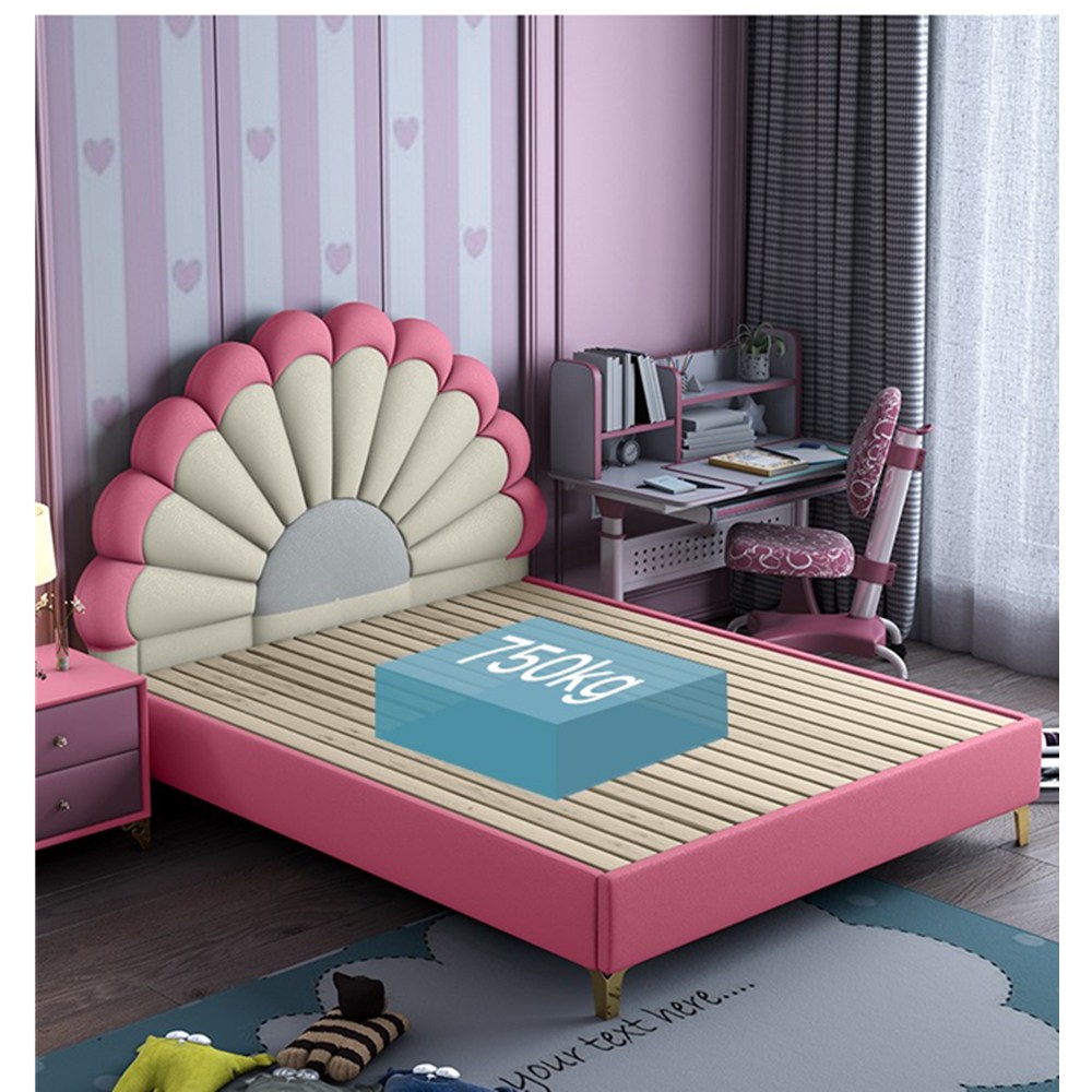 Luxury wood double princess children bed designs with drawers for girls