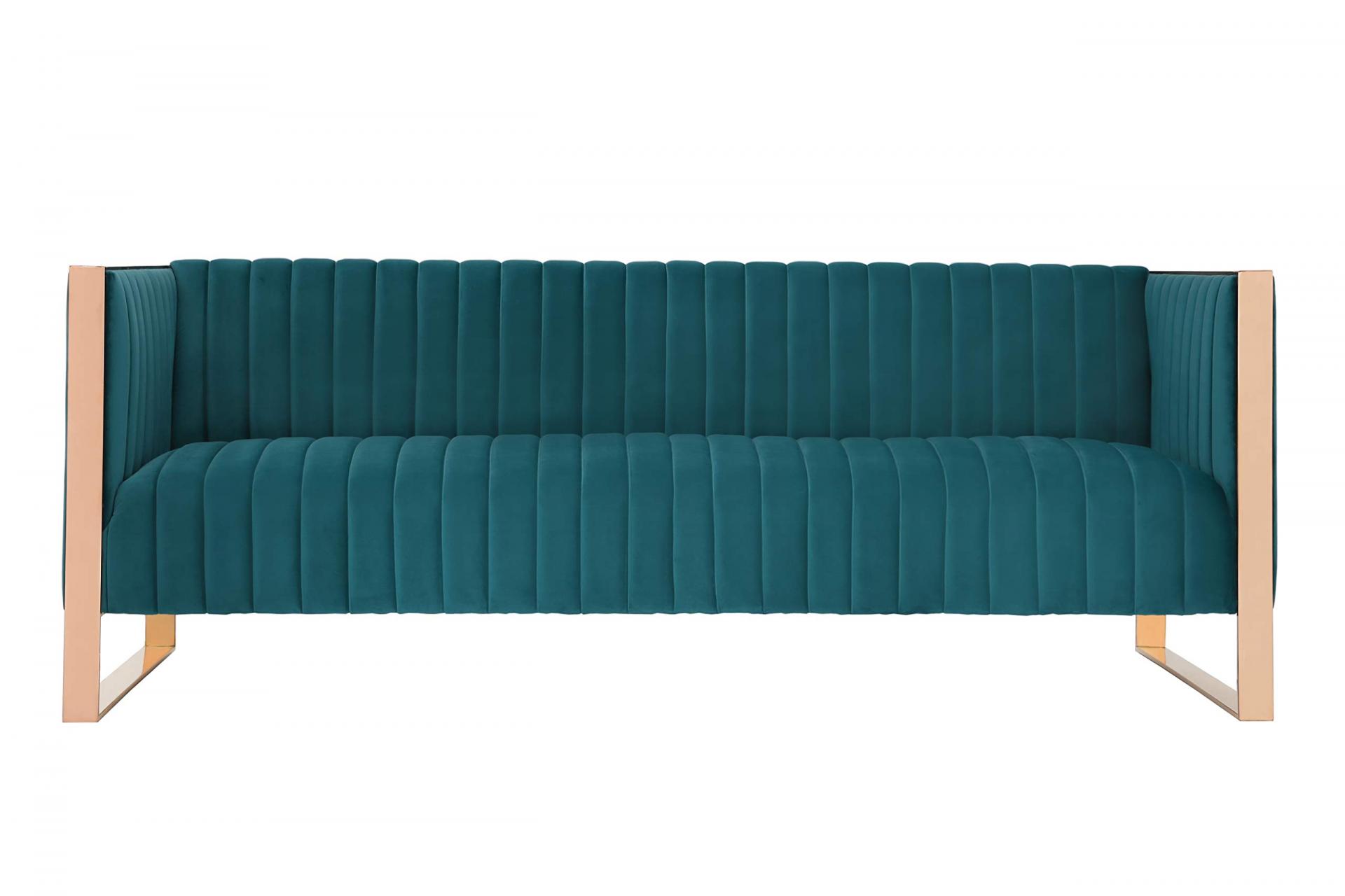 High Density Foam Stylish Velvet Sofa