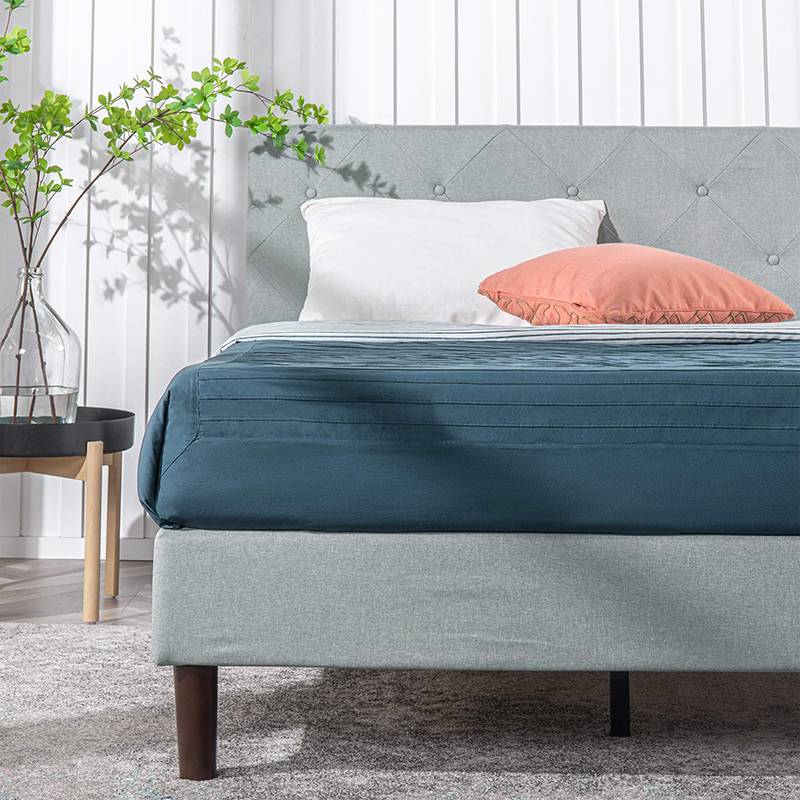 Simple and elegant Upholstered Platform Bed Frame