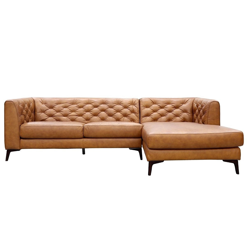 Genuine Leather Sectional Sofa Couches
