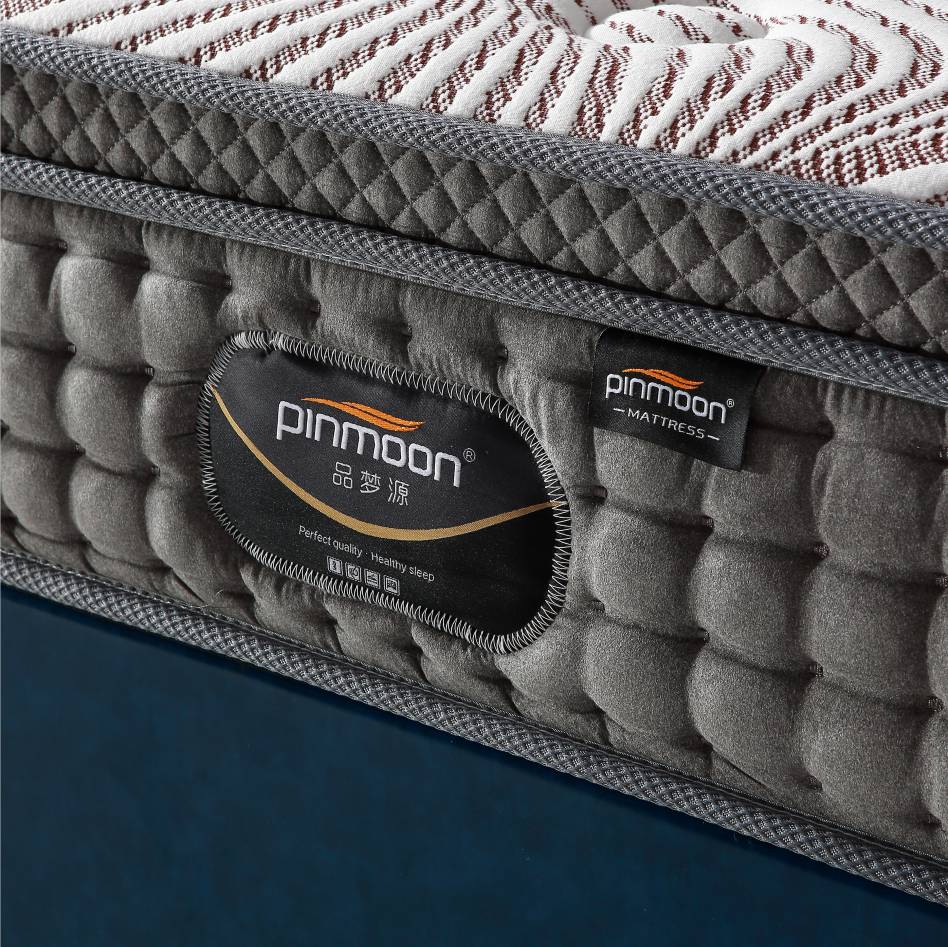 High quality Euro top style latex foam sleep comfortable pocket spring mattress