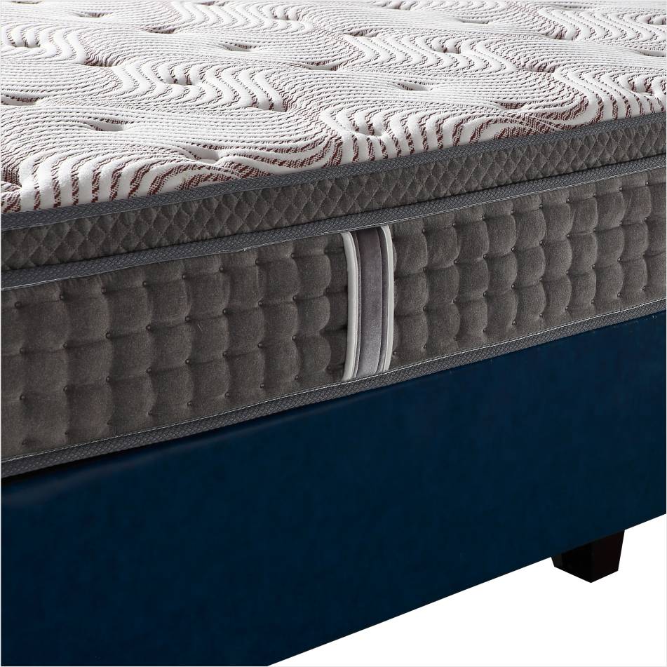 High quality Euro top style latex foam sleep comfortable pocket spring mattress