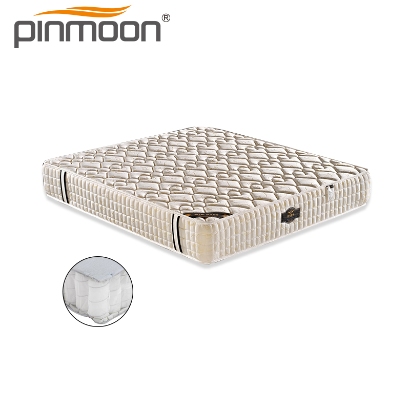 Own factory wholesale 12inch 5 zone pocket spring high density foam mattress pad