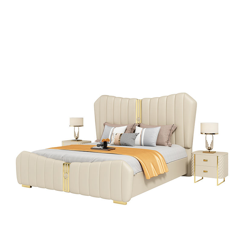 Customized OEM/ODM Good Sleeping Quality Upholstered Bed