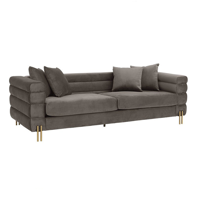 European style modern simple fabric sofa living room leisure sofa