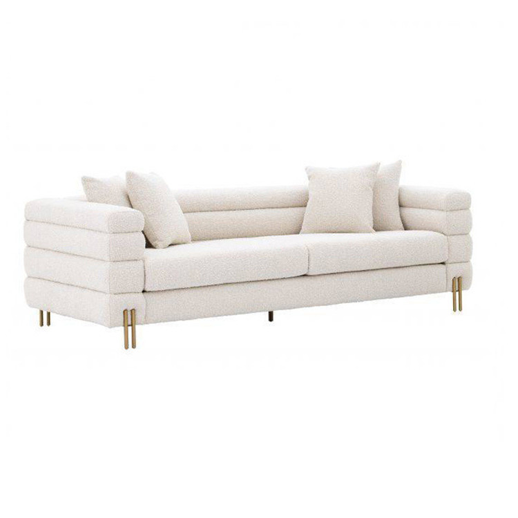 European style modern simple fabric sofa living room leisure sofa