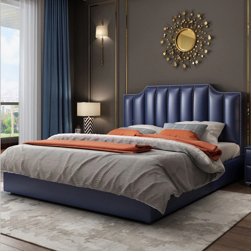  King Size Hotel Bed Leather Storage Luxury Double up-Holstered Beds