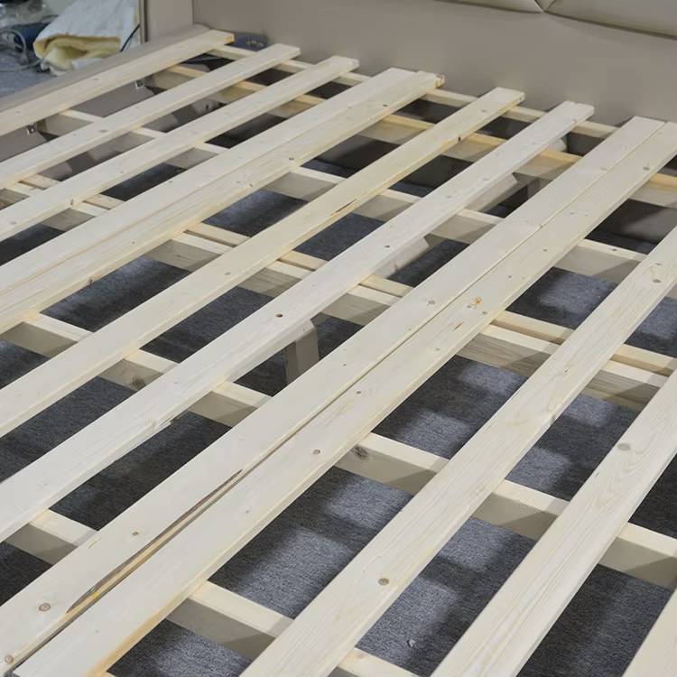 Factory Wholesale Genuine Leather Bed Luxury Hotel Design with Cheapest Price