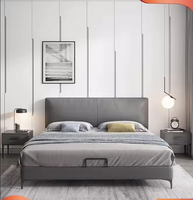 King Size Pillow Headboard Alternative Acrylic Headboard Fabric Leather Bed