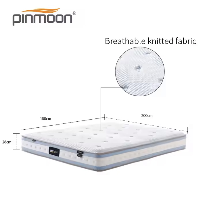 Hypo-allergenic Hotselling High Quality Latex Mattress for 5 Star Hotel and Home