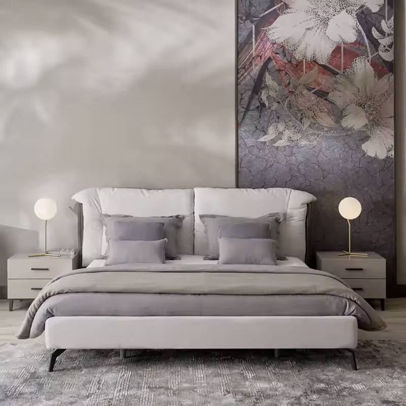 king Size Bed Luxurious Fabric Double Luxury Wholesale Hotel Bedroom Furniture S