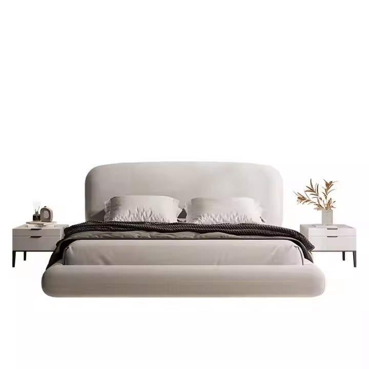 Hotel Bedroom Factory Wholesale Double King Size Modern Murphy Luxury Leather Up