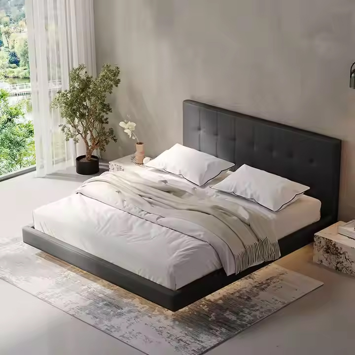king Size Frame Bedroom Furniture Luxury Leather 1.8m Double Sets Design Platfor