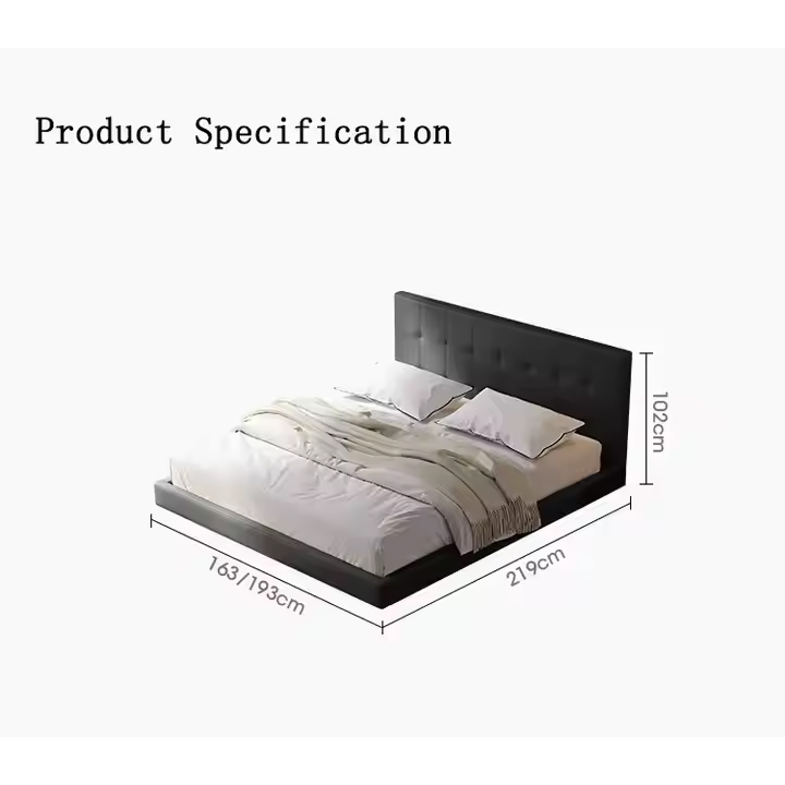 king Size Frame Bedroom Furniture Luxury Leather 1.8m Double Sets Design Platfor